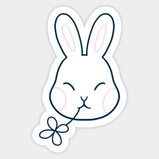 Lucky Bunny Emblem Sticker